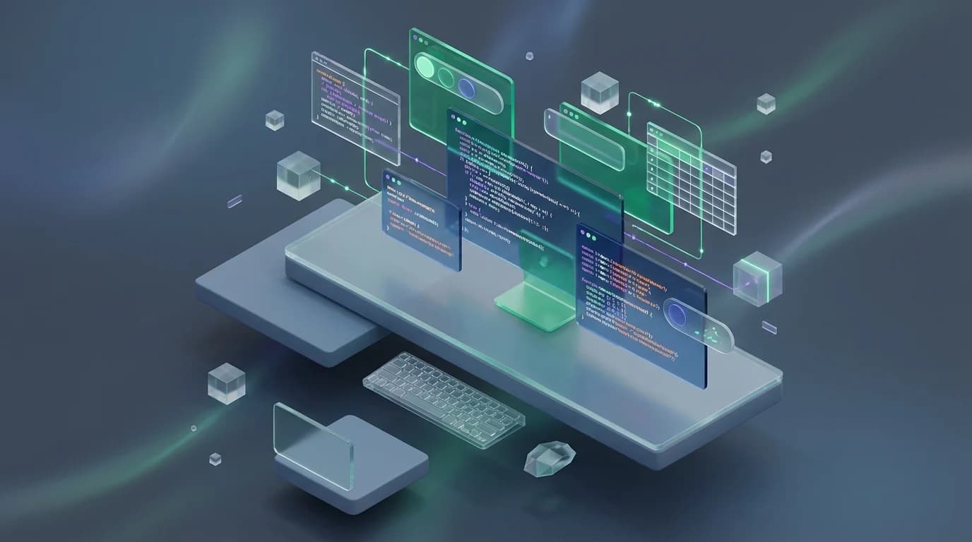 Multiple monitors displaying dense spreadsheet code and error messages