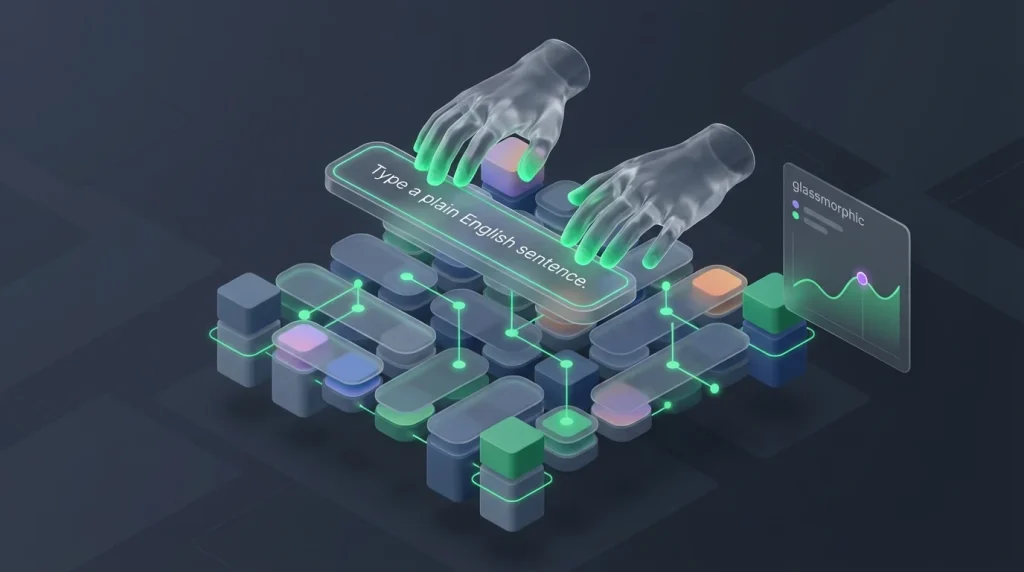 Typing a plain English prompt to generate a spreadsheet formula