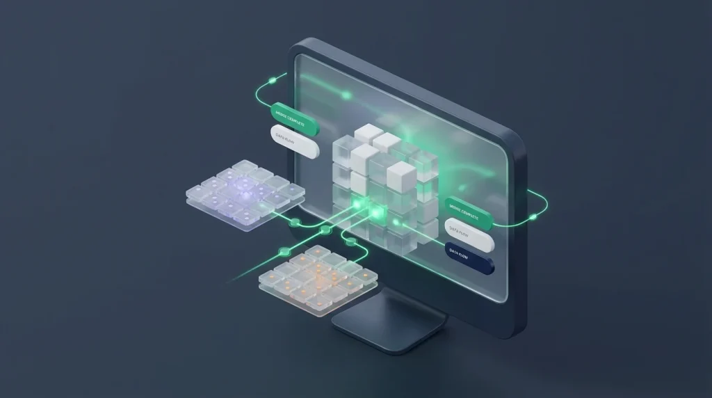 Visual representation of database joining rather than automating Excel XLOOKUP with AI assistant.